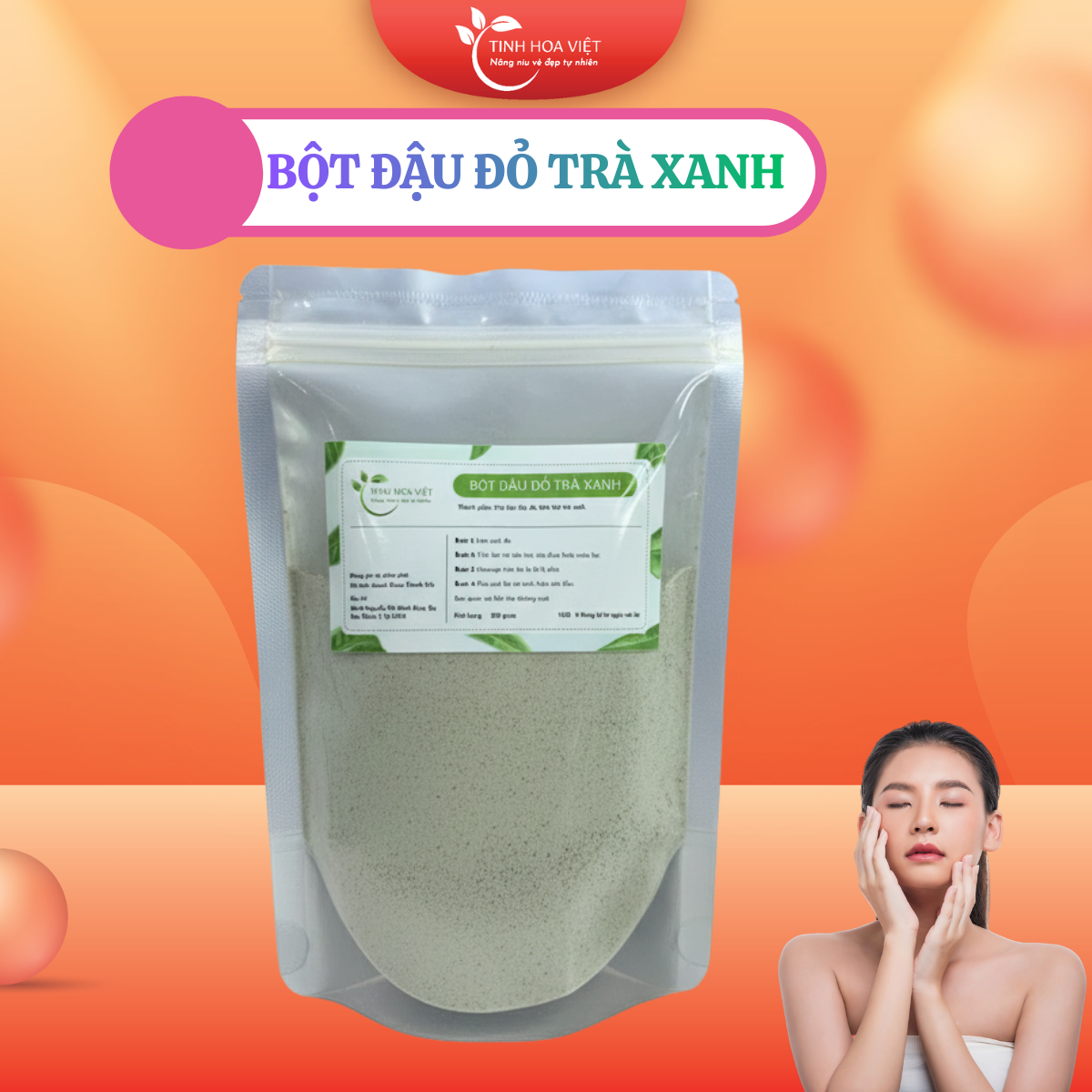 BỘT ĐẬU ĐỎ TRÀ XANH - Tinh hoa Việt