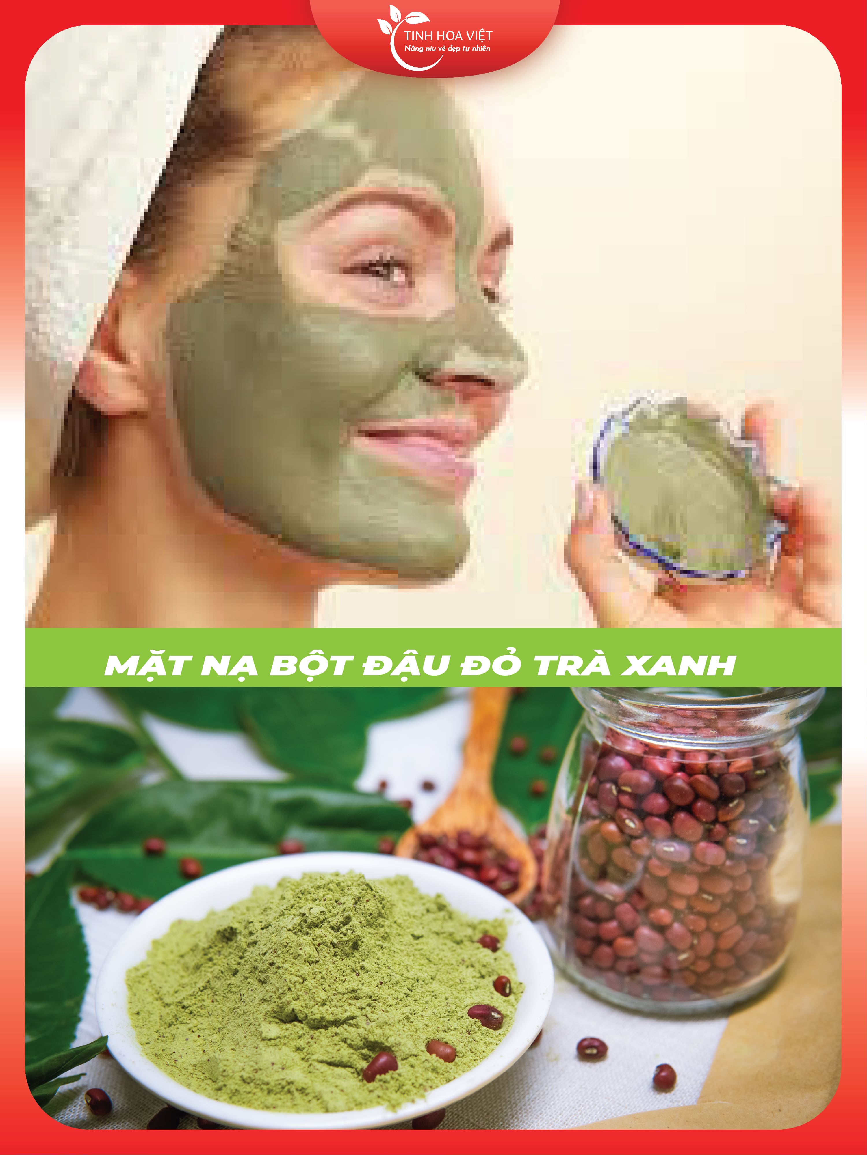 BỘT ĐẬU ĐỎ TRÀ XANH - Tinh hoa Việt view 4