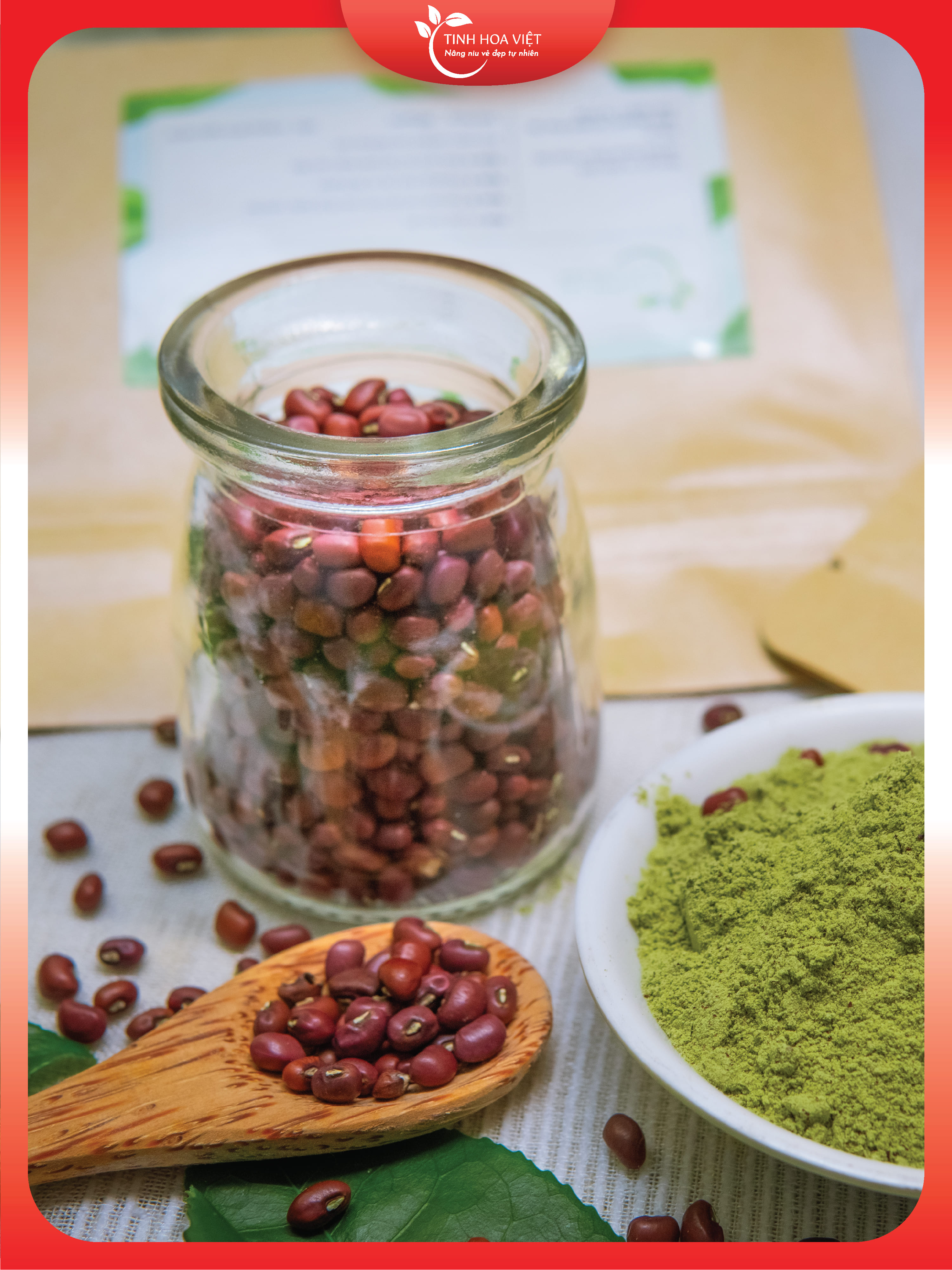 BỘT ĐẬU ĐỎ TRÀ XANH - Tinh hoa Việt view 2