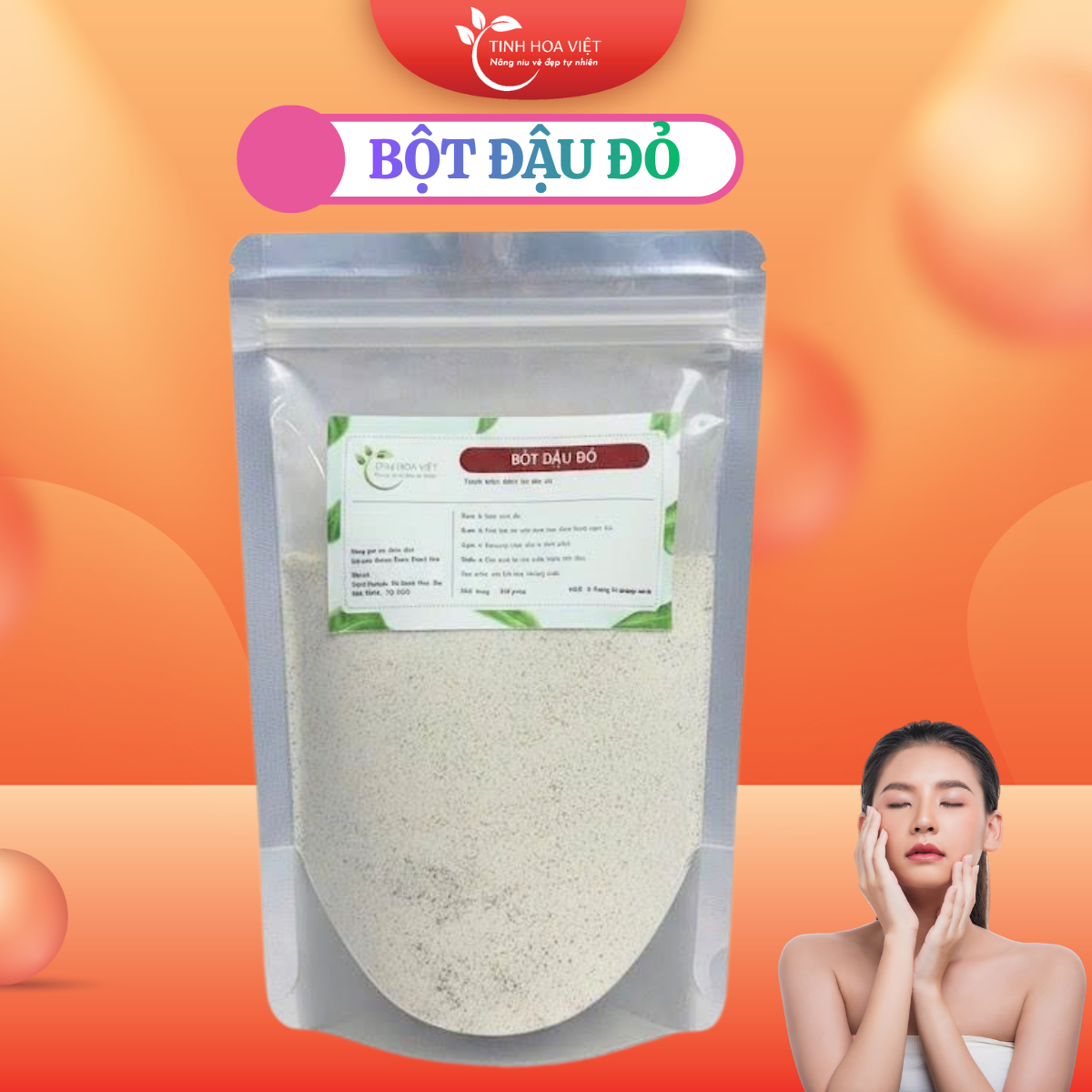 BỘT ĐẬU ĐỎ TẨY TBC, SÁNG DA