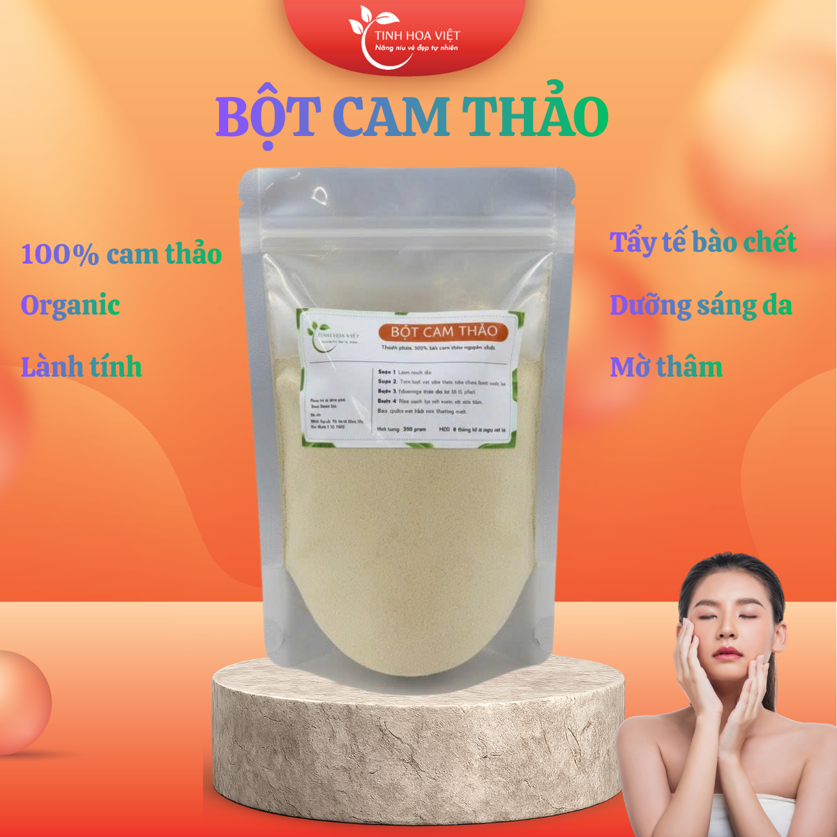 BỘT CAM THẢO NGUYÊN CHẤT